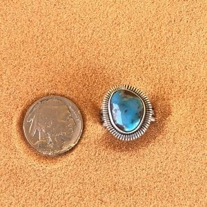 Castle Dome Turquoise set in a Sterling Silver ring