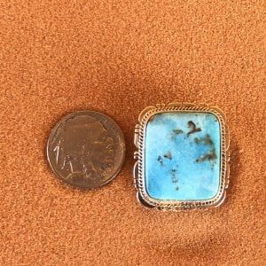 Kingman Turquoise set in a Sterling Silver ring