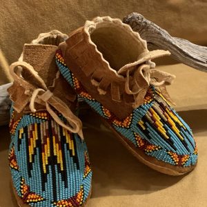 Native American Beaded Moccasins-Youth