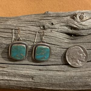 Royston Turquoise Earrings set in Sterling Silver
